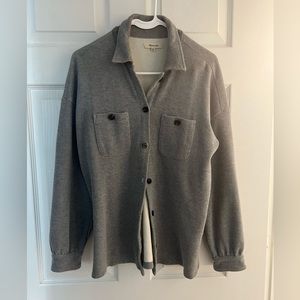 Madewell sweatshirt button up